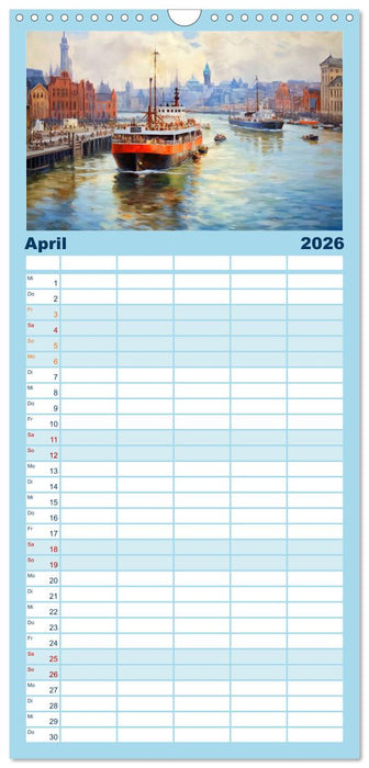 Hafenkante - Ein Leben mit und für den Hafen (CALVENDO Familienplaner 2026)