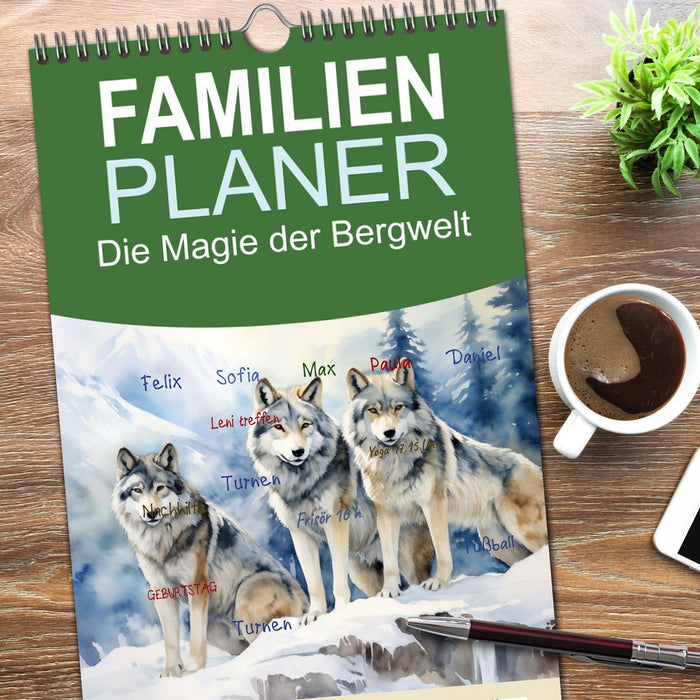 Die Magie der Bergwelt (CALVENDO Familienplaner 2026)