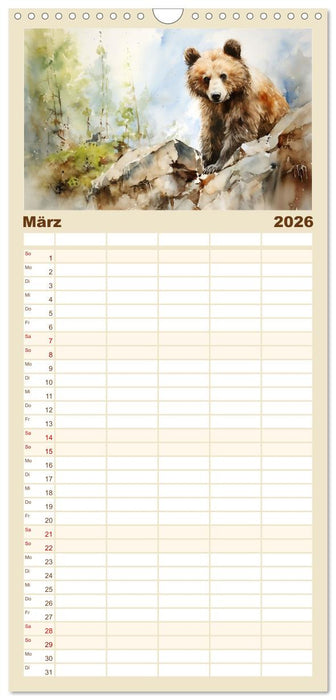 Die Magie der Bergwelt (CALVENDO Familienplaner 2026)