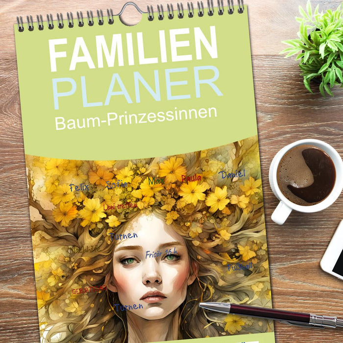 Baum-Prinzessinnen (CALVENDO Familienplaner 2026)