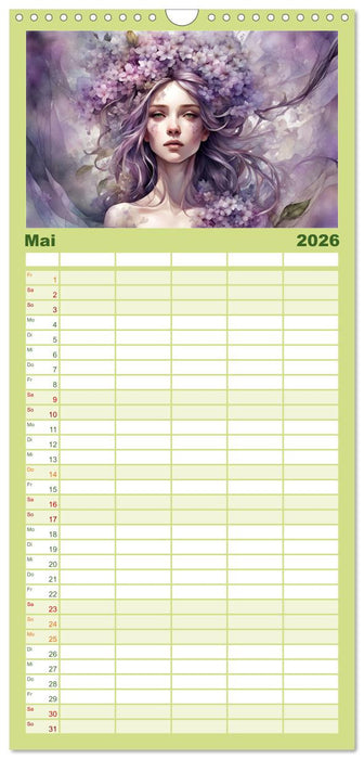 Baum-Prinzessinnen (CALVENDO Familienplaner 2026)