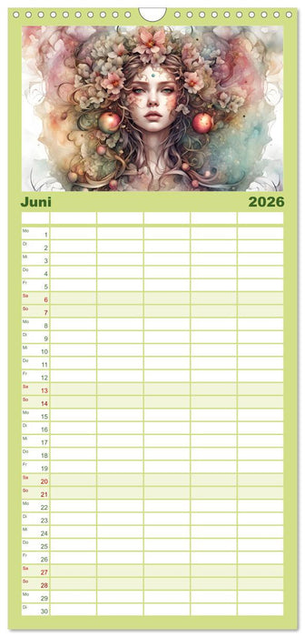 Baum-Prinzessinnen (CALVENDO Familienplaner 2026)