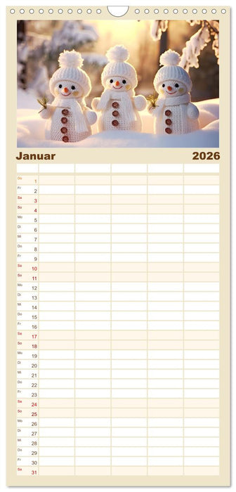 Häkelliebe - Fantasie in Maschen einfangen (CALVENDO Familienplaner 2026)