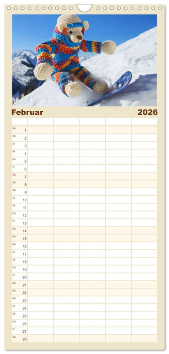 Häkelliebe - Fantasie in Maschen einfangen (CALVENDO Familienplaner 2026)