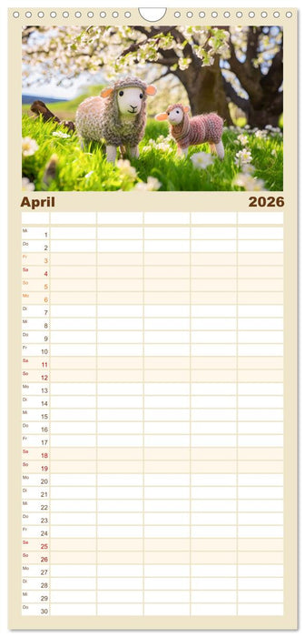 Häkelliebe - Fantasie in Maschen einfangen (CALVENDO Familienplaner 2026)