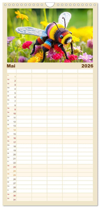 Häkelliebe - Fantasie in Maschen einfangen (CALVENDO Familienplaner 2026)