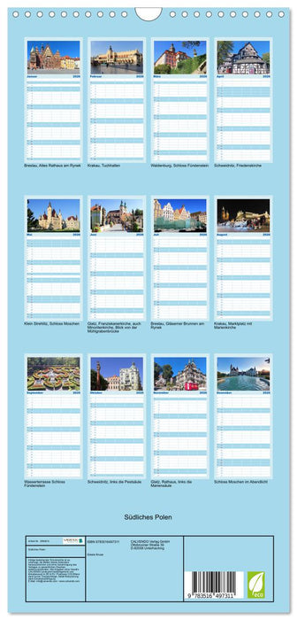 Südliches Polen (CALVENDO Familienplaner 2026)