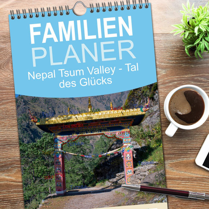 Nepal Tsum Valley - Tal des Glücks (CALVENDO Familienplaner 2026)