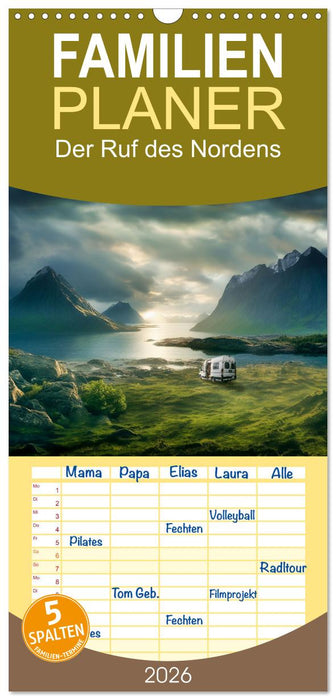 Der Ruf des Nordens (CALVENDO Familienplaner 2026)