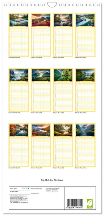Der Ruf des Nordens (CALVENDO Familienplaner 2026)