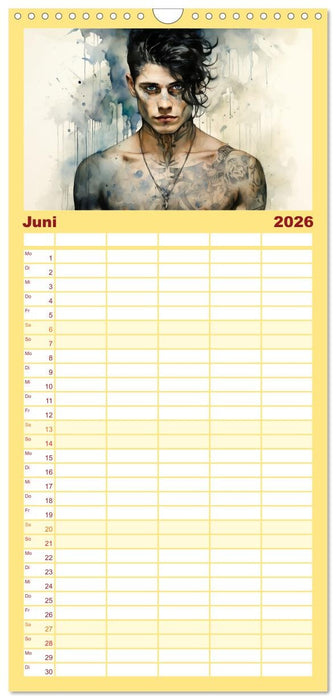 Tattoo trifft Kunst (CALVENDO Familienplaner 2026)