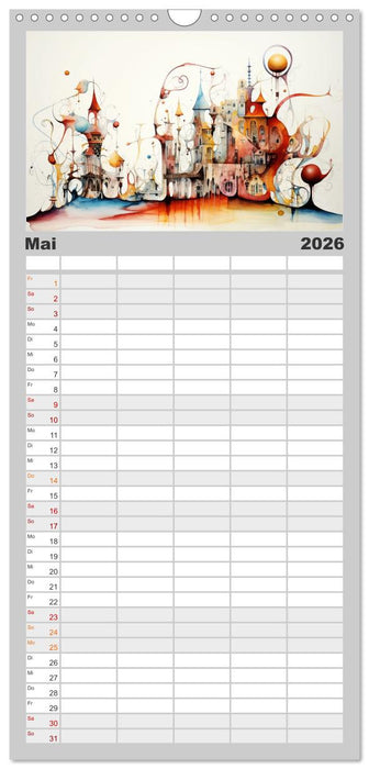 Kuriose Häuser (CALVENDO Familienplaner 2026)