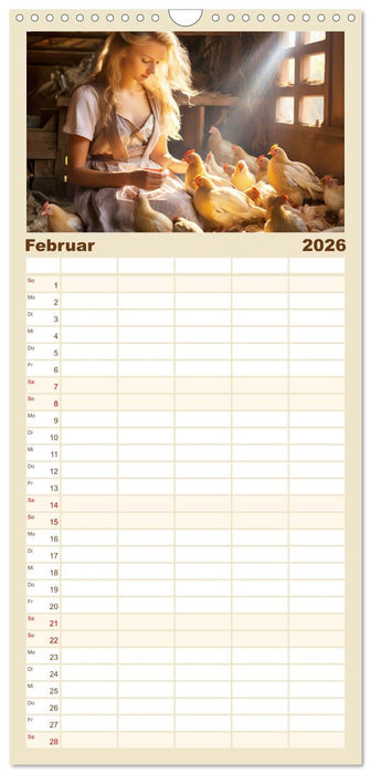 Alm Leben - Meine Liebe zum Bergbauernhof (CALVENDO Familienplaner 2026)