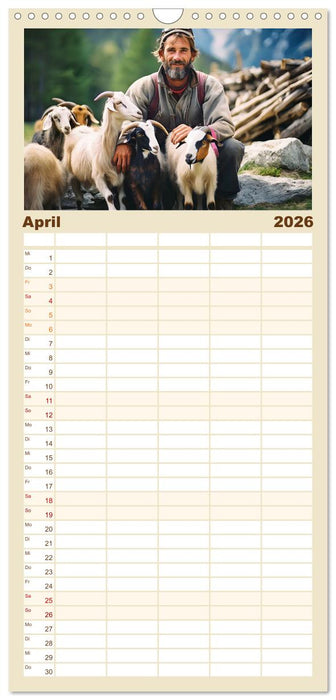 Alm Leben - Meine Liebe zum Bergbauernhof (CALVENDO Familienplaner 2026)