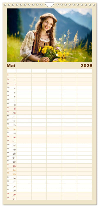 Alm Leben - Meine Liebe zum Bergbauernhof (CALVENDO Familienplaner 2026)