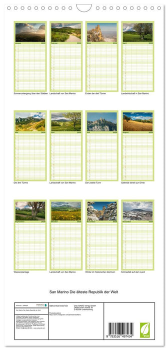 San Marino Die älteste Republik der Welt (CALVENDO Familienplaner 2026)