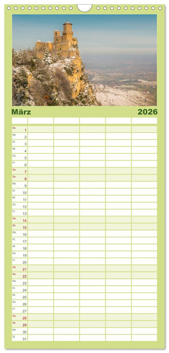 San Marino Die älteste Republik der Welt (CALVENDO Familienplaner 2026)