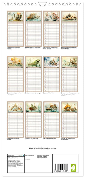 Ein Besuch in fernen Universen (CALVENDO Familienplaner 2026)