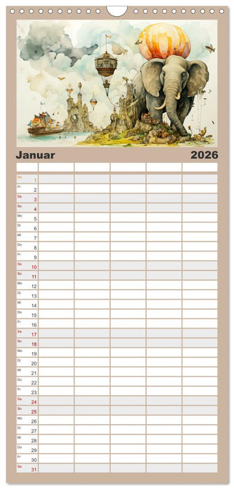 Ein Besuch in fernen Universen (CALVENDO Familienplaner 2026)