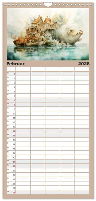 Ein Besuch in fernen Universen (CALVENDO Familienplaner 2026)