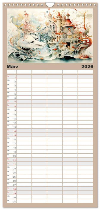 Ein Besuch in fernen Universen (CALVENDO Familienplaner 2026)