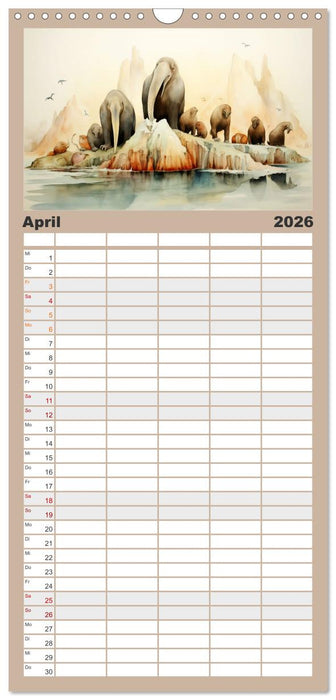 Ein Besuch in fernen Universen (CALVENDO Familienplaner 2026)