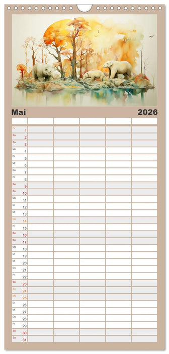 Ein Besuch in fernen Universen (CALVENDO Familienplaner 2026)