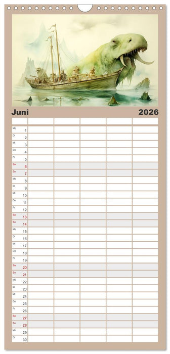 Ein Besuch in fernen Universen (CALVENDO Familienplaner 2026)