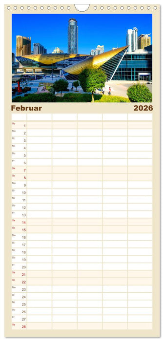 Dubai - zwischen Traum und Wirklichkeit (CALVENDO Familienplaner 2026)