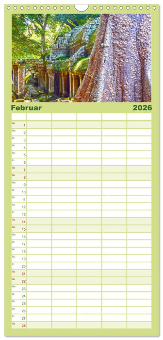 Blickpunkte in Kambodscha (CALVENDO Familienplaner 2026)