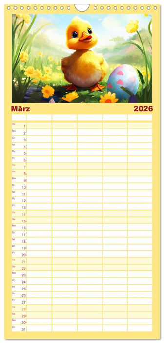 Lustige Enten. Niedlich und farbenfroh (CALVENDO Familienplaner 2026)