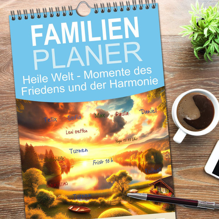 Heile Welt - Momente des Friedens und der Harmonie (CALVENDO Familienplaner 2026)