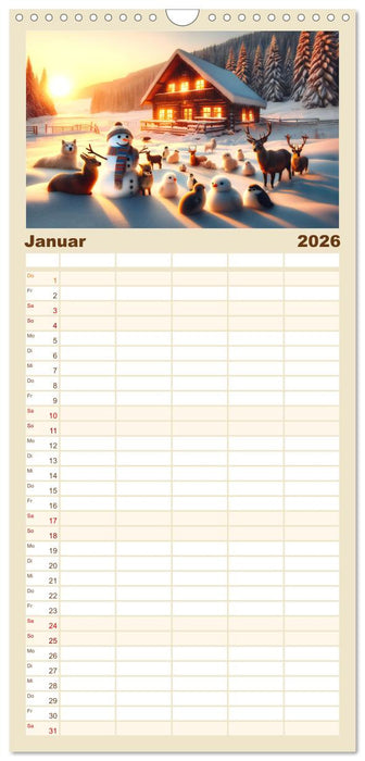 Heile Welt - Momente des Friedens und der Harmonie (CALVENDO Familienplaner 2026)