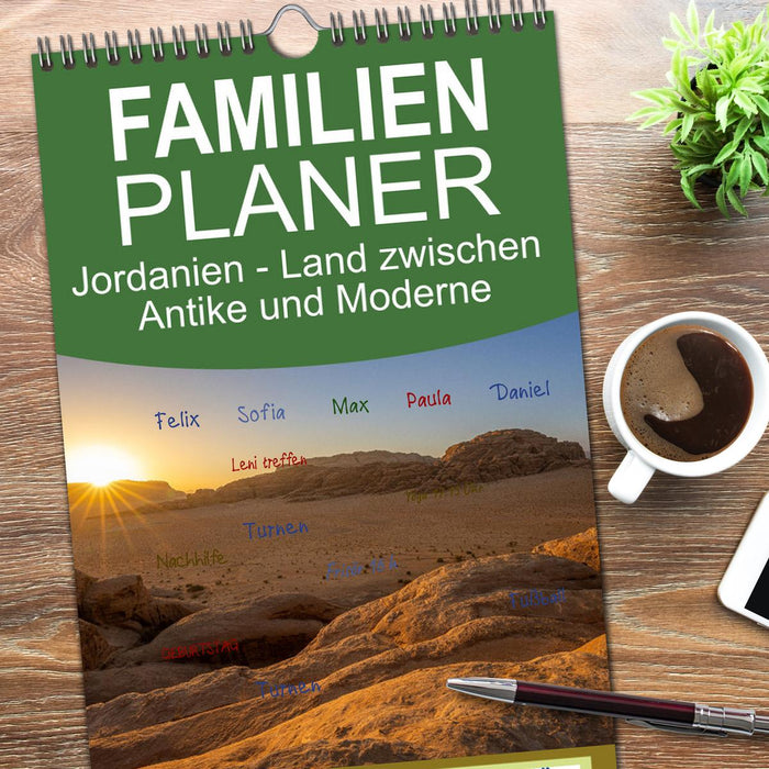 Jordanien - Land zwischen Antike und Moderne (CALVENDO Familienplaner 2026)