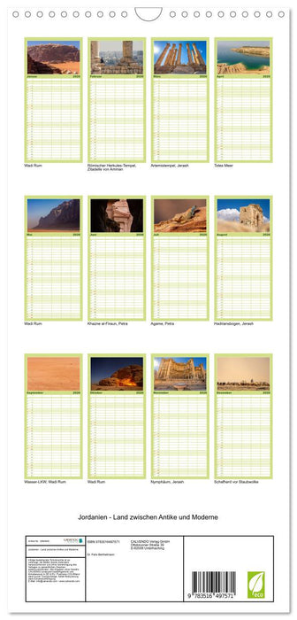 Jordanien - Land zwischen Antike und Moderne (CALVENDO Familienplaner 2026)