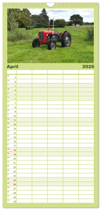 Historische Traktoren 2026 (CALVENDO Familienplaner 2026)