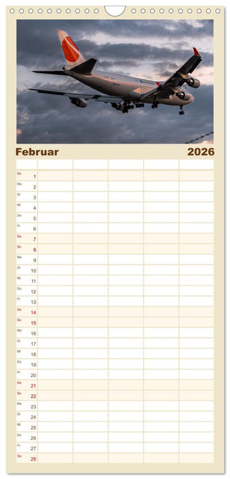 Boeing 747 Kalender (CALVENDO Familienplaner 2026)