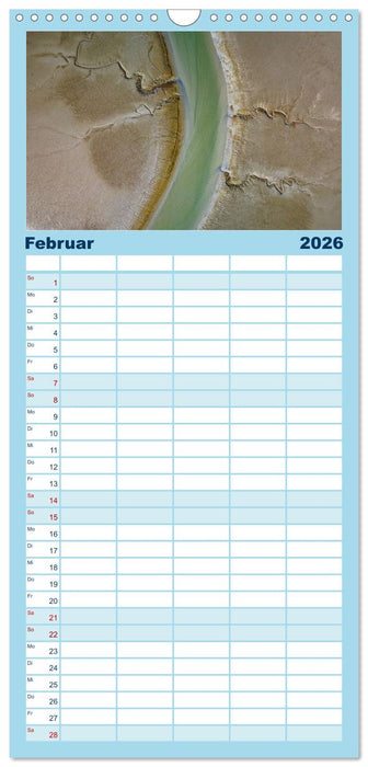 neunziggrad I photoart: das wattenmeer von oben (CALVENDO Familienplaner 2026)