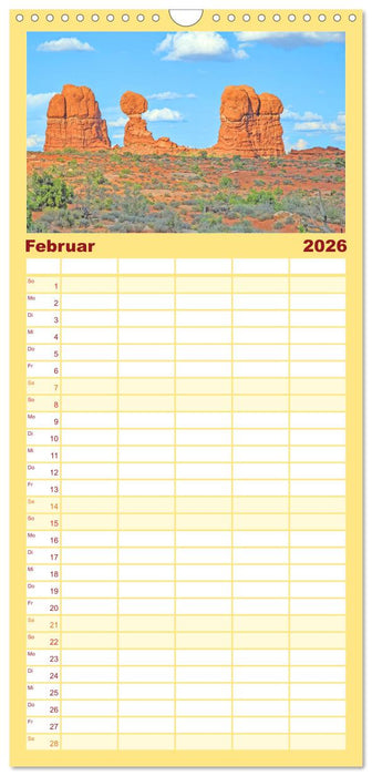 USA - National und State Parks im Nordwesten (CALVENDO Familienplaner 2026)