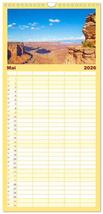 USA - National und State Parks im Nordwesten (CALVENDO Familienplaner 2026)