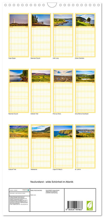 Neufundland - wilde Schönheit im Atlantik (CALVENDO Familienplaner 2026)