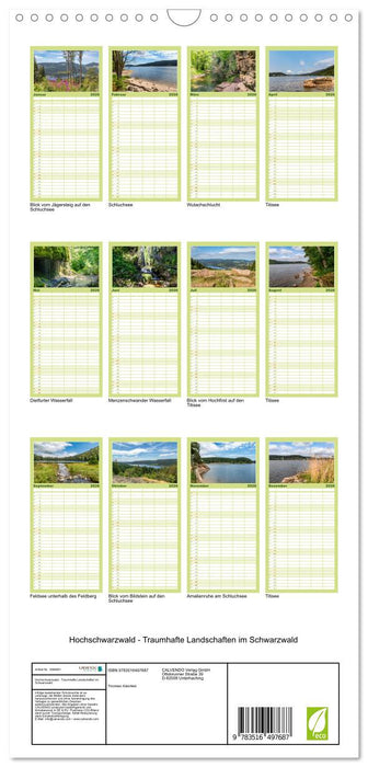 Hochschwarzwald - Traumhafte Landschaften im Schwarzwald (CALVENDO Familienplaner 2026)