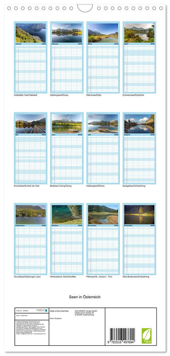 Seen in Österreich (CALVENDO Familienplaner 2026)