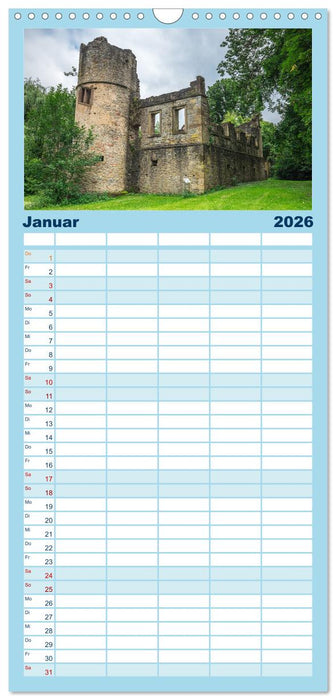 Romantische Ruinen (CALVENDO Familienplaner 2026)