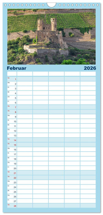 Romantische Ruinen (CALVENDO Familienplaner 2026)