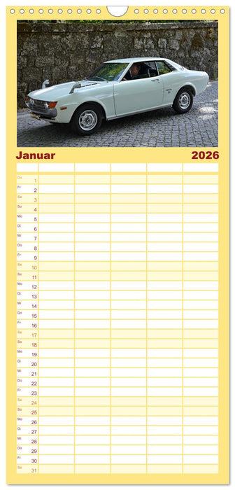 Autos der 70er (CALVENDO Familienplaner 2026)