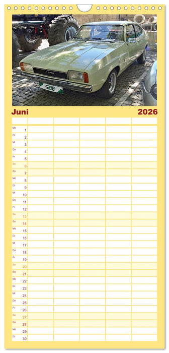 Autos der 70er (CALVENDO Familienplaner 2026)