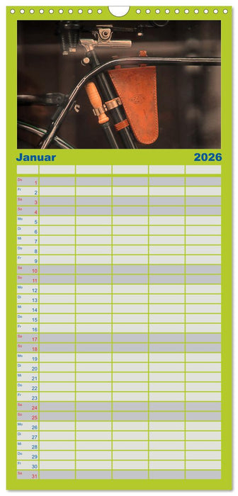 Weltfahrrad (CALVENDO Familienplaner 2026)