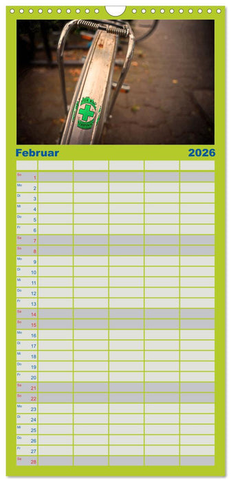 Weltfahrrad (CALVENDO Familienplaner 2026)