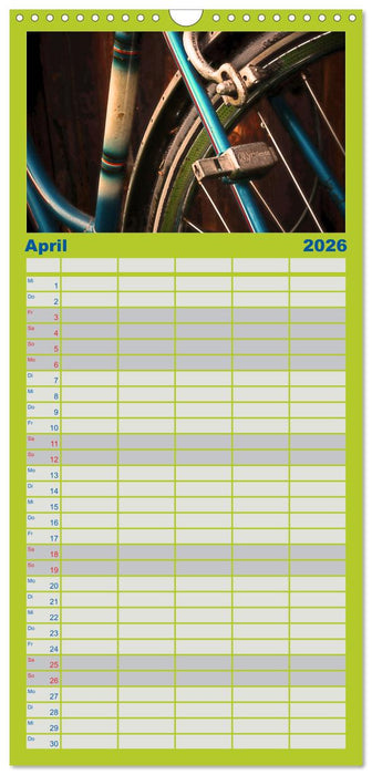 Weltfahrrad (CALVENDO Familienplaner 2026)